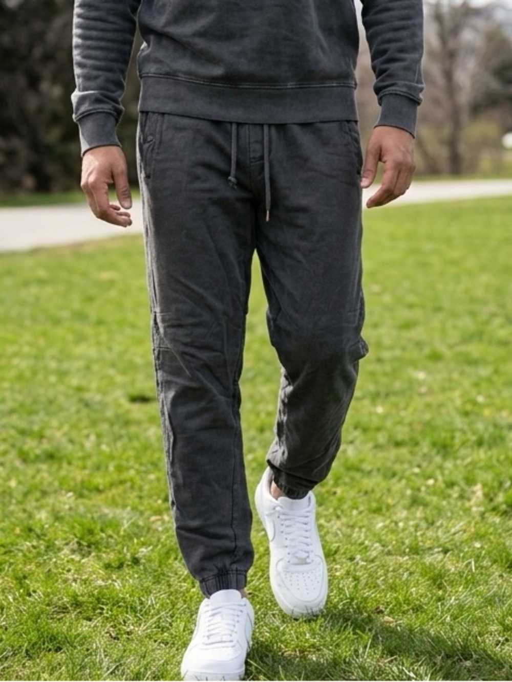 EUC Gymsark Men’s Gray Athletic Casual Jogger Pants - Size Small